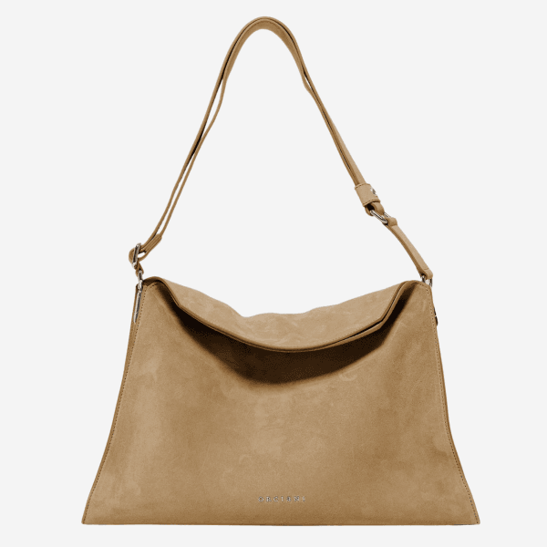 Orciani Trinity Peach Midi borsa spalla camoscio cuoio 3 scomparti manico cintura rimovibile B02231--_PEA-SENALLSAB | Sivieri Prestige Roma