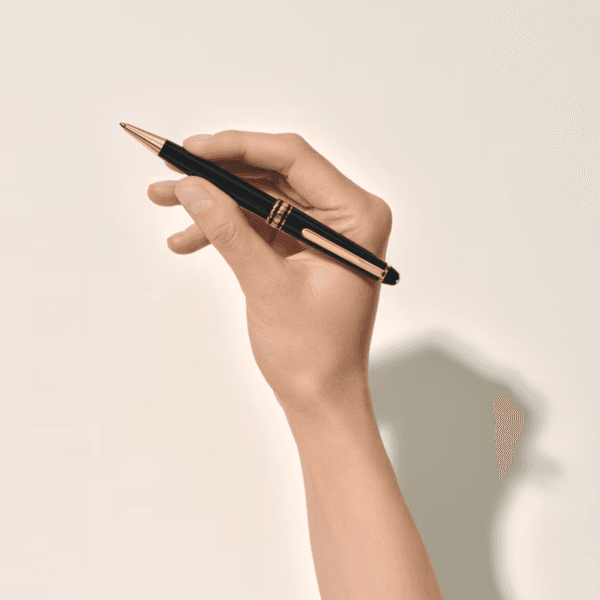 Montblanc penna sfera Meisterstück Gold-Coated Classique resina nera finiture oro
