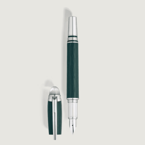 Montblanc stilografica StarWalker PolarGreen Precious Resin resina verde cupoletta luminosa