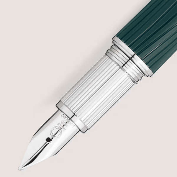 Montblanc stilografica StarWalker PolarGreen Precious Resin resina verde cupoletta luminosa