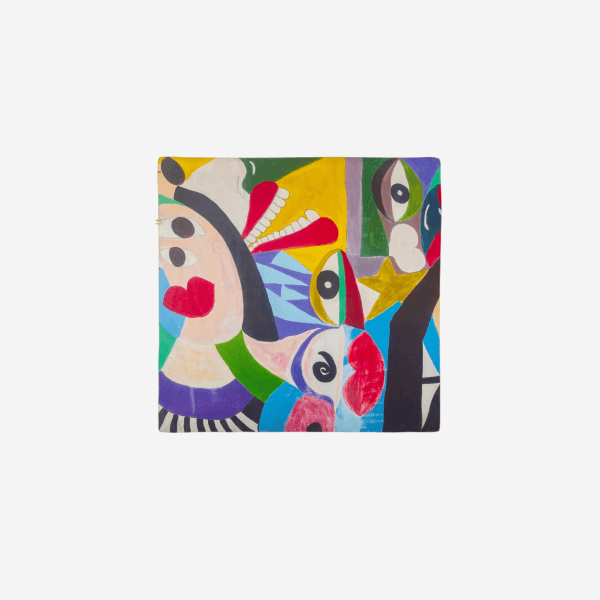 Talking Walls twiggy ultra brite foulard quadrato in seta twill