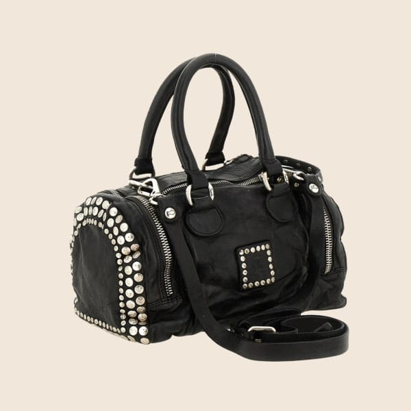 Britney Bauletto in Pelle di Vacchetta con Borchie