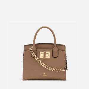 Vera pelle? cosa dice davvero l'etichetta 9 Cuoieria Fiorentina Bella Mini Tote in vitello micro grain con tracolla removibile
