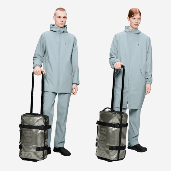 Rains Texel Cabin Bag trolley bagaglio a mano 35 litri tessuto PU 13460 Raven | Sivieri Prestige Roma
