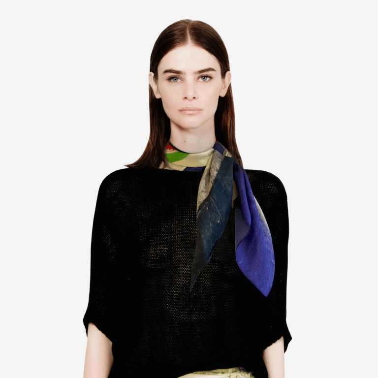 Talking Walls Twiggy Bite Me foulard seta twill stampa Freeman Alley New York TW2322 | Sivieri Prestige Roma