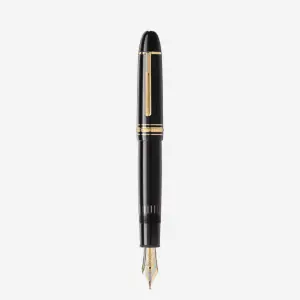Montblanc Meisterstück 149 Placcata Oro in resina nera con pennino 18K