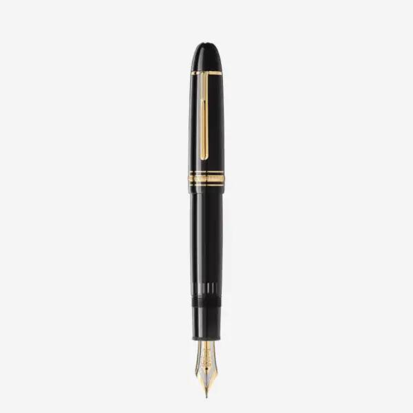 Montblanc Meisterstück 149 Placcata Oro in resina nera con pennino 18K