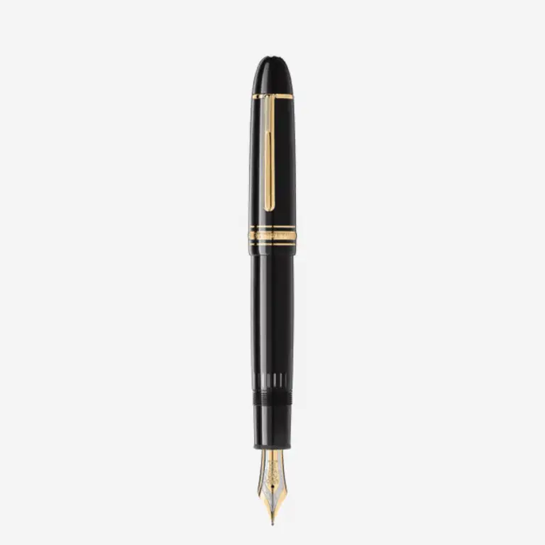 Montblanc Meisterstück 149 Placcata Oro in resina nera con pennino 18K