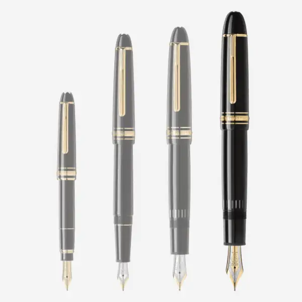 Montblanc Meisterstück 149 Placcata Oro in resina nera con pennino 18K