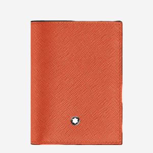 Montblanc portafoglio mini 4 tasche pelle Sartorial bi-fold emblema MB221 | Sivieri Prestige Roma