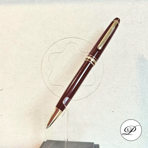 Confezione ufficiale Montblanc con certificato di autenticità per la penna a sfera Meisterstück Bordeaux Classique