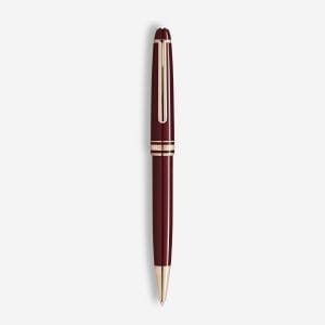 Penna a sfera Montblanc Meisterstück Bordeaux Classique MB133008 - penna di lusso in resina bordeaux con finiture oro