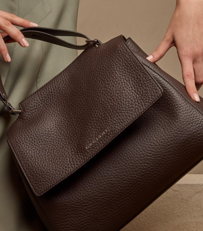 borsa pelle martellata