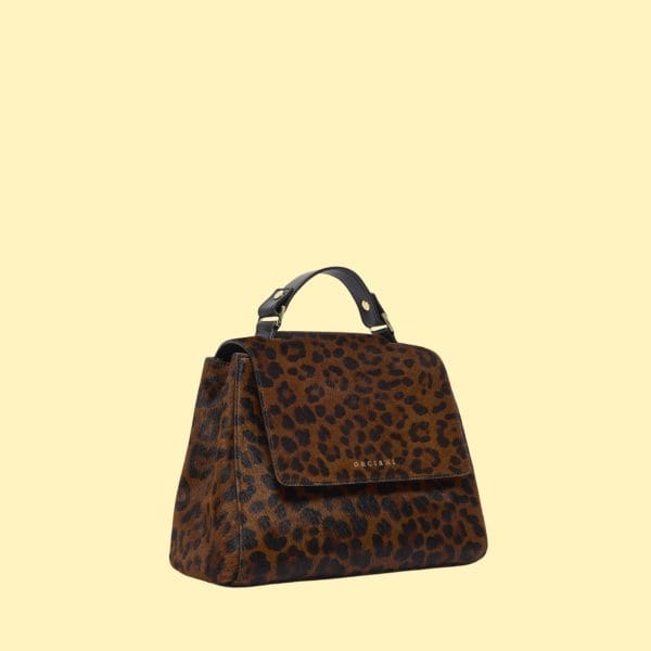Borsa Sveva Leo Small a mano in cavallino