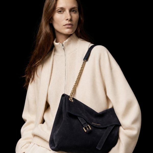 Borsa Venus Nabucco Midi a spalla in pelle nabuk