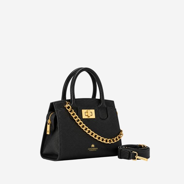 Borsa Cuoieria Fiorentina Bella micro tote bag Nero