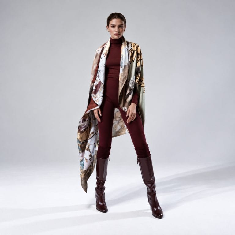 Foulard Ava Frost Glaze in modal e seta
